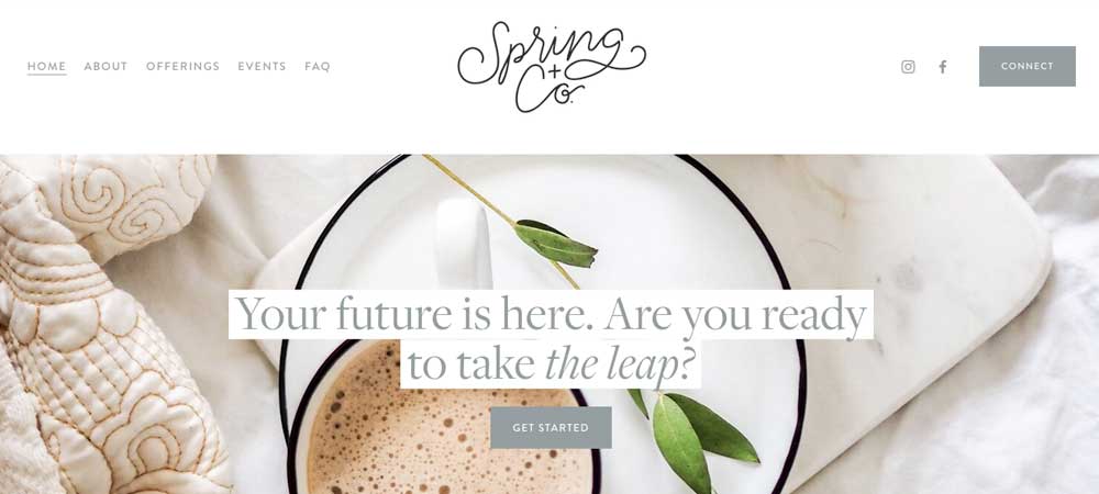 Clean Freak Squarespace template for Bloggers